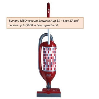 Felix Premium Upright Vacuum Red (Plus $100 of FREE Items)